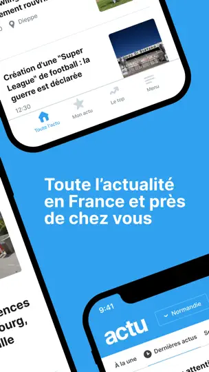 Capture d'écran de Actu sur iPhone 2