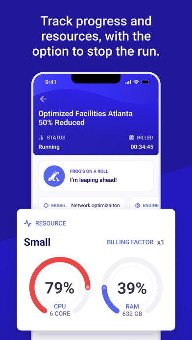 Screenshot 3 of Optilogic Run Monitor App