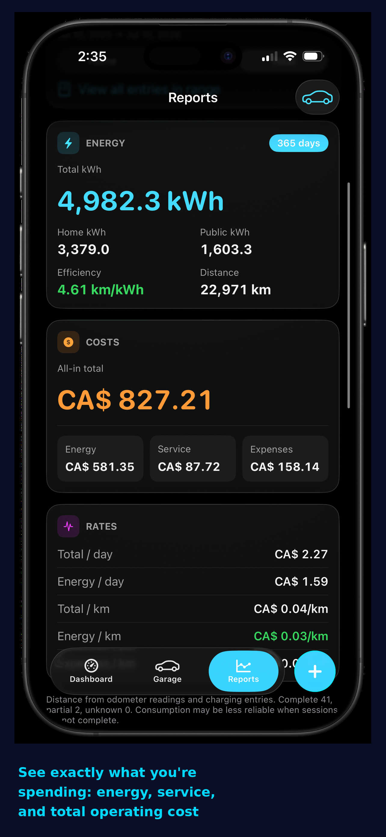 VoltSlide: EV Cost Tracker screenshot 4