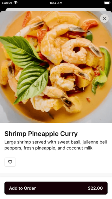 Pattaya Thai To Go iPhone screenshot 4 - Food & Drink app