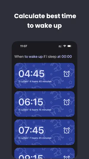 Sleep Time: Alarm Calculator screenshot 1