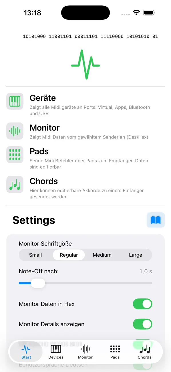 Screenshot #1 pour MidiAnalyzer