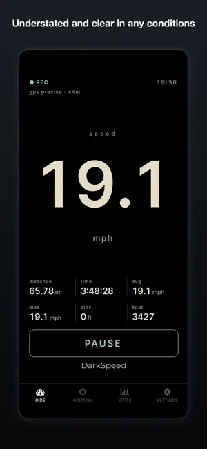 DarkSpeed: Bike Speedometer screenshot 4