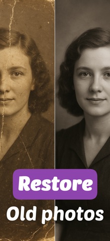 Restore & Repair Old Photos iPhone screenshot