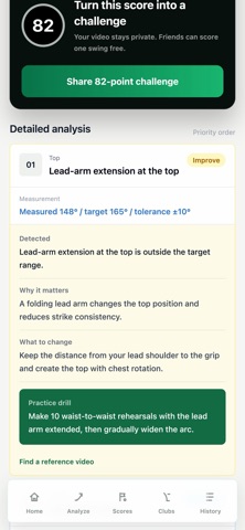 GolfFiT: AI Swing Analyzer Screenshot 2 of 2