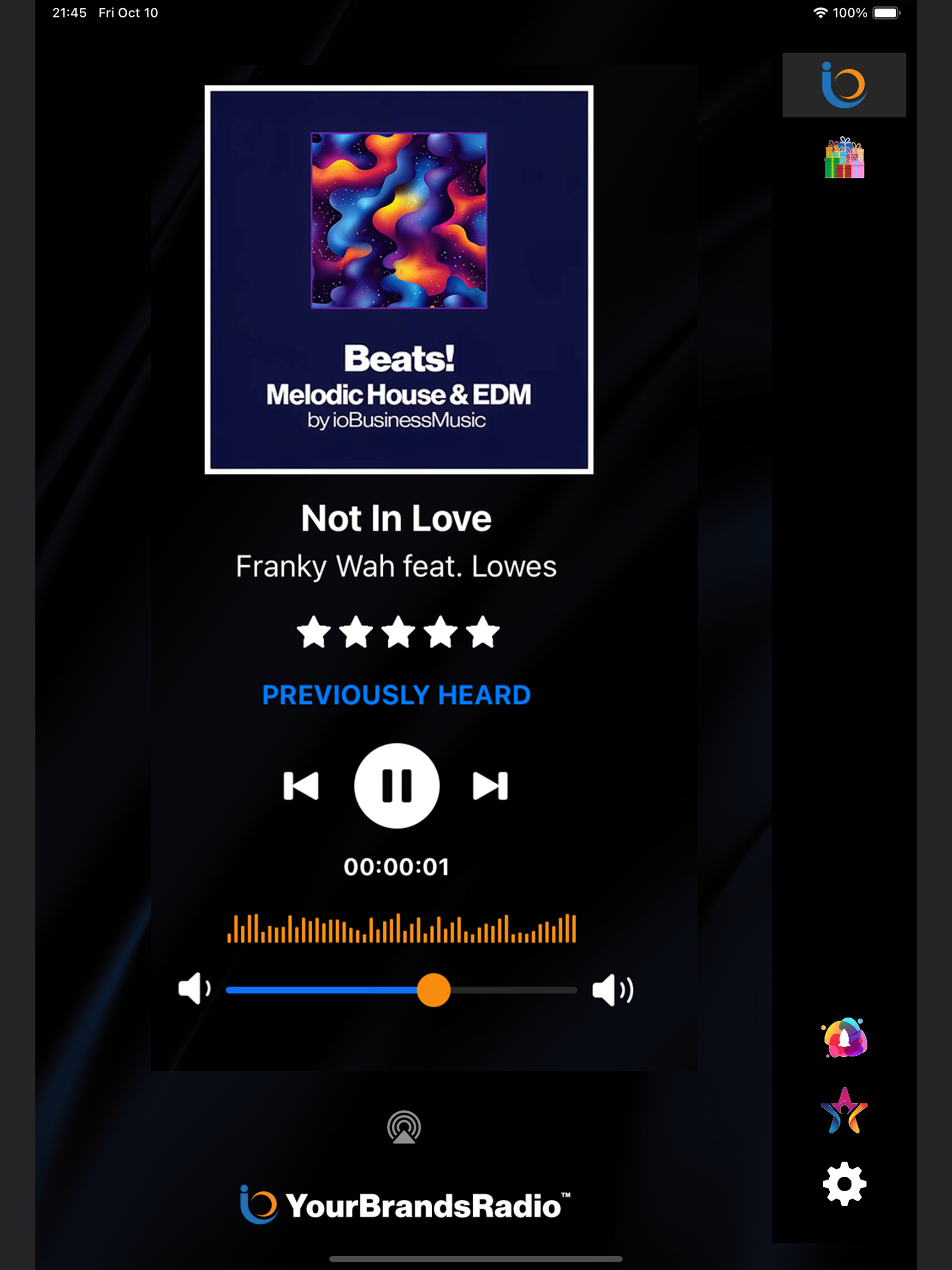 YourBrandsRadio Mobile Player