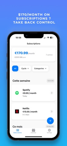 Kontrol: Subscription Tracker Screenshot 2 of 4