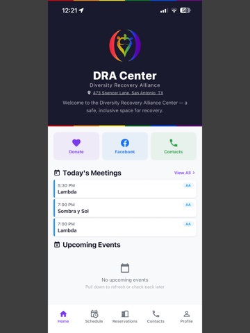 Diversity Recovery Alliance iPad screenshot