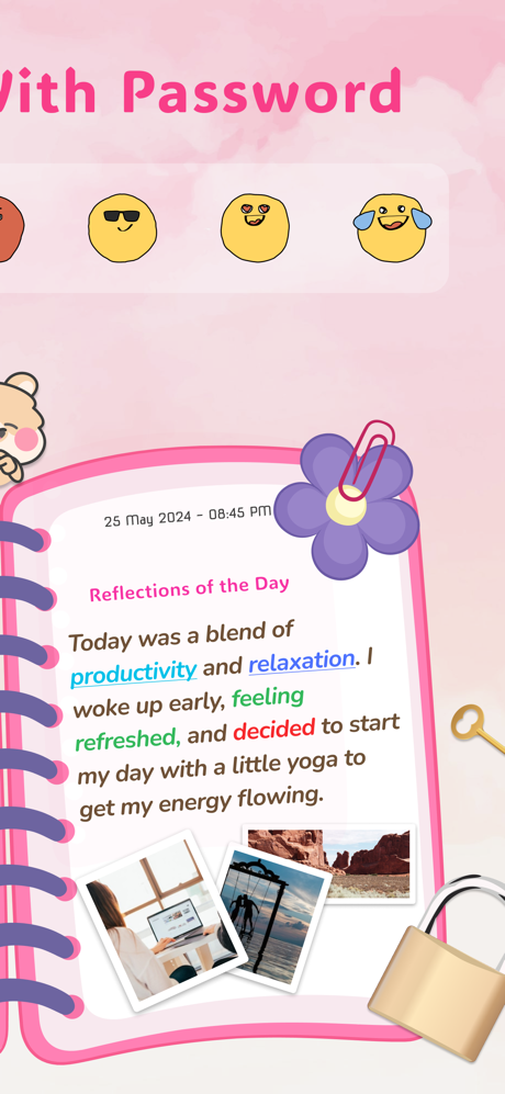 My Daily Diary - Mood Journal screenshot 2