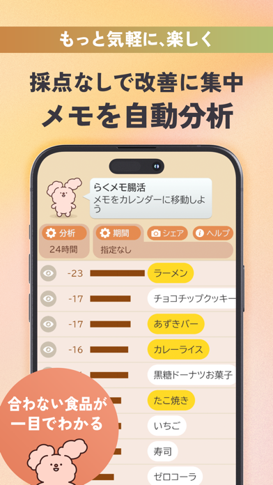 メモってととのう腸活アプリ - らくメモ腸活 のスクリーンショット