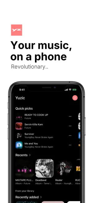 Yuzic: Navidrome & Jellyfin screenshot 1