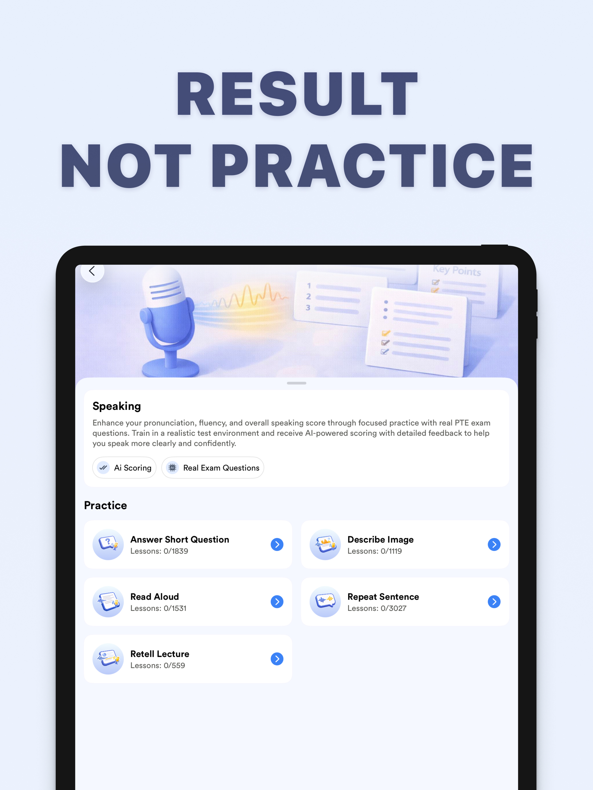 PTE Exam Practice - LexiPTE