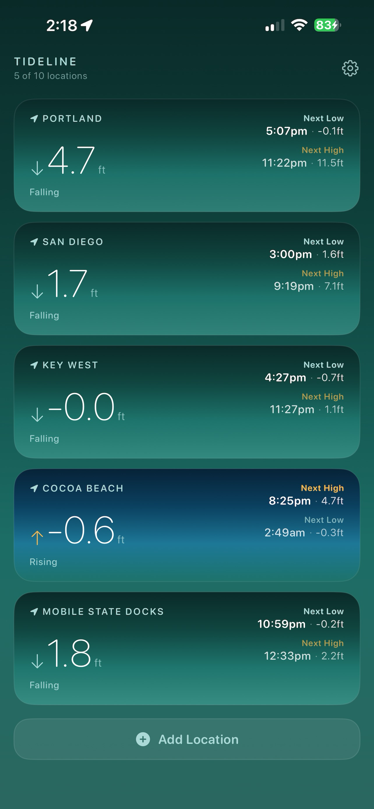 Tideline: Tide Forecasts