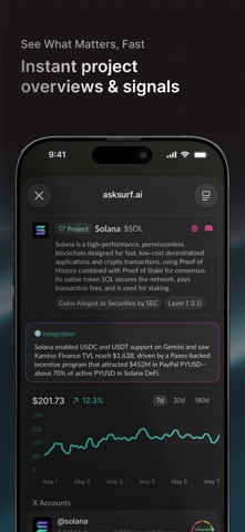 Surf – Crypto AI Assistant Screenshot 5 of 6