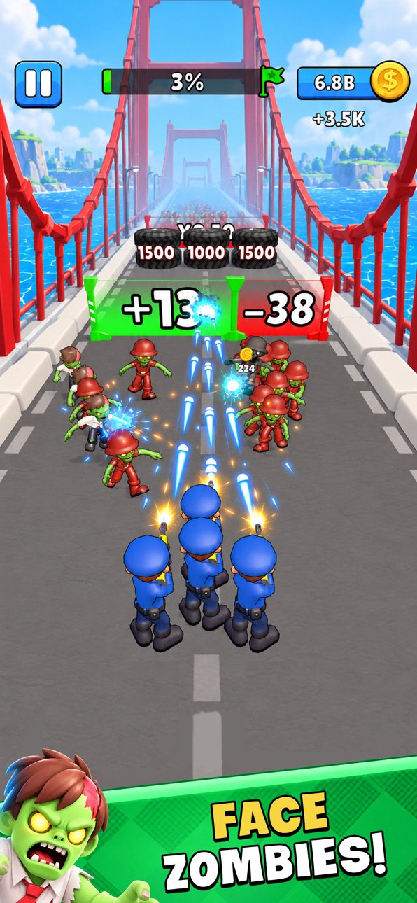Last Combat: Z Shooter iOS Mod IPA screenshot 2 - iOS game interface