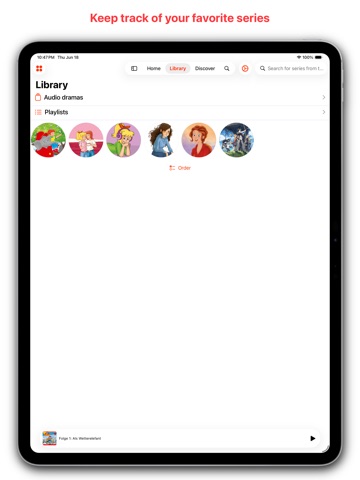 DramaPoint: Audio Dramas iPad screenshot