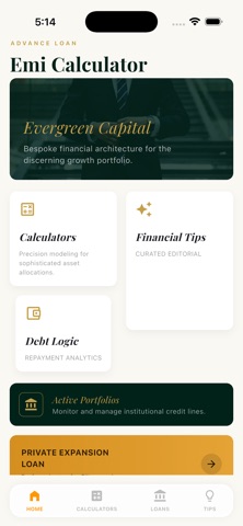 Advance Loan EMI Calculator iPhone screenshot