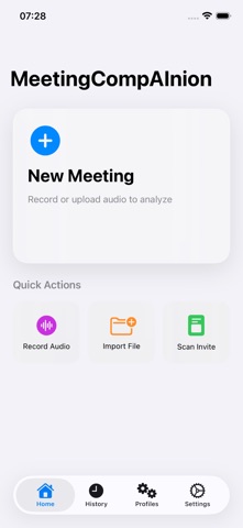 MeetingCompAInion screenshot