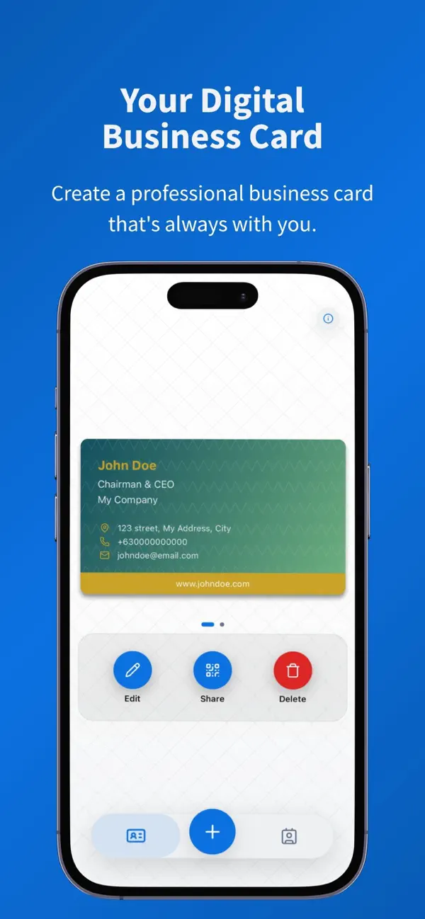 Screenshot #1 pour BCNest:Digital Business Card