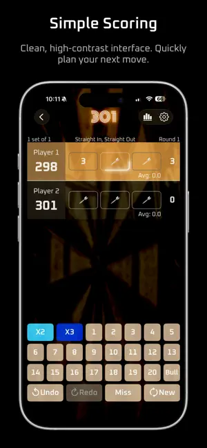 Simple Darts Scorekeeper screenshot 3