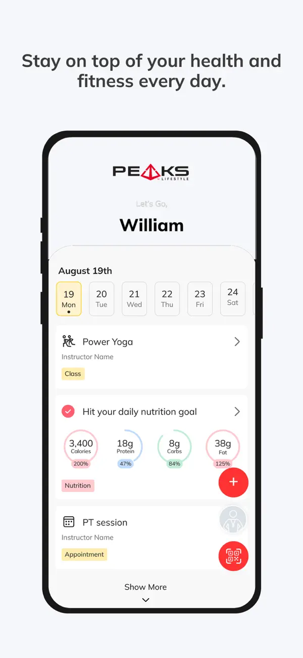 Screenshot #2 pour PEAKS Lifestyle Training