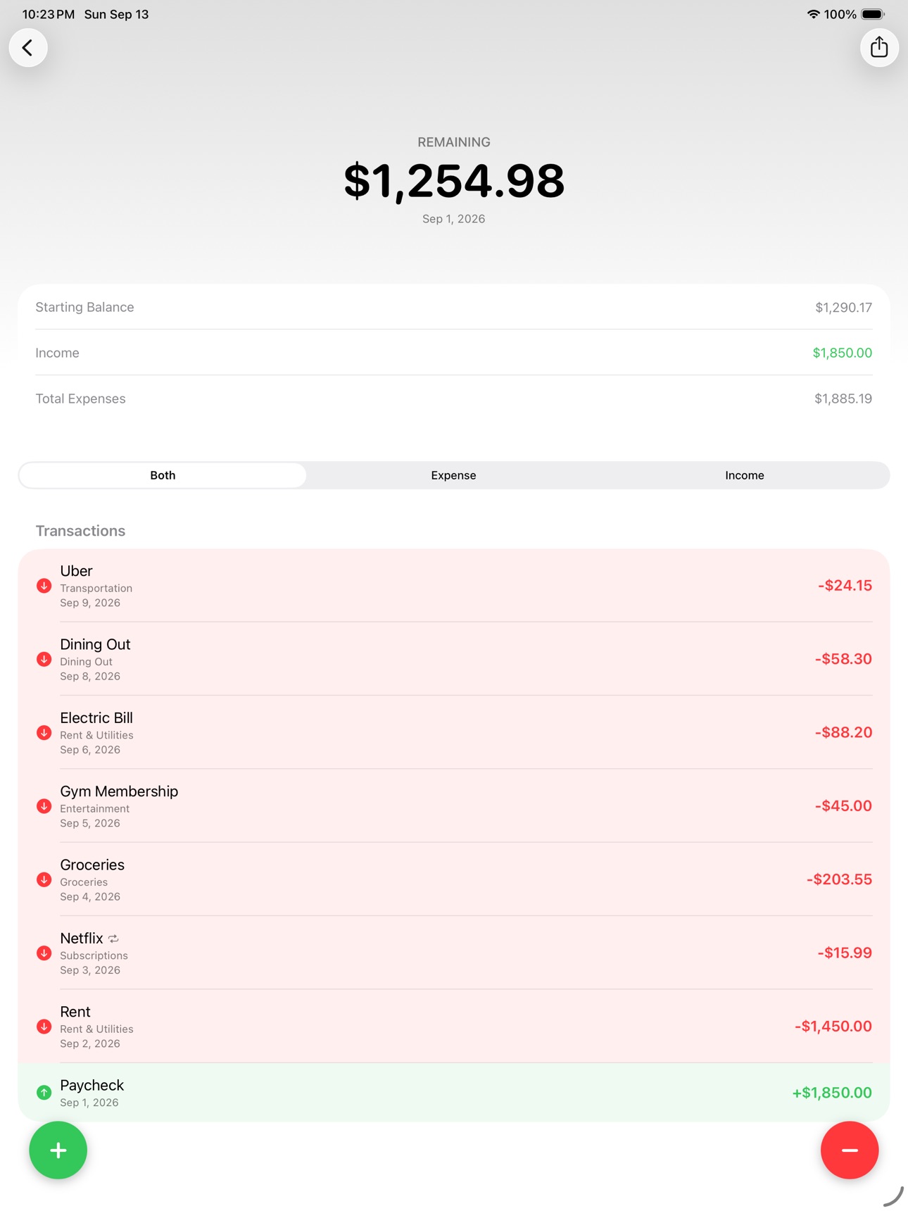 Screenshot 7 of OutFox - Expense Tracker