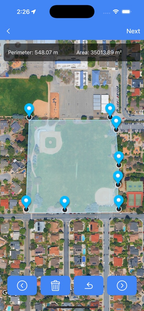 GPS Area Measure - FieldCal - Utilities App | MWM