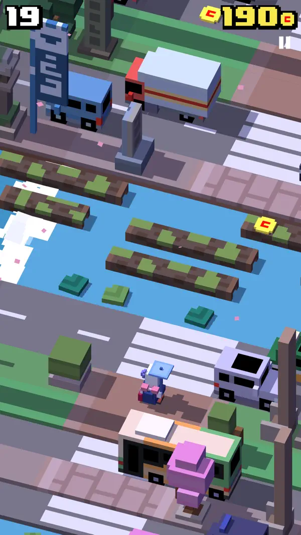 Crossy Road iPhone Spiel Screenshot 7 – Spiele