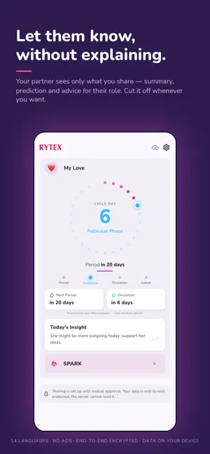 RYTEX: Period & Cycle Tracker screenshot 4