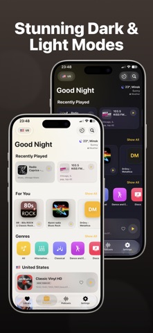 Radio FM: Live Music & Podcast iPhone screenshot