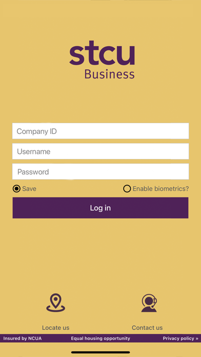 STCU Business Banking Screenshot