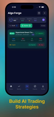 Sindex AI: Crypto Signal Alert iPhone screenshot