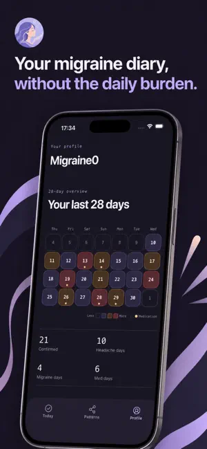 Migraine Tracker - Migraine0 screenshot 1
