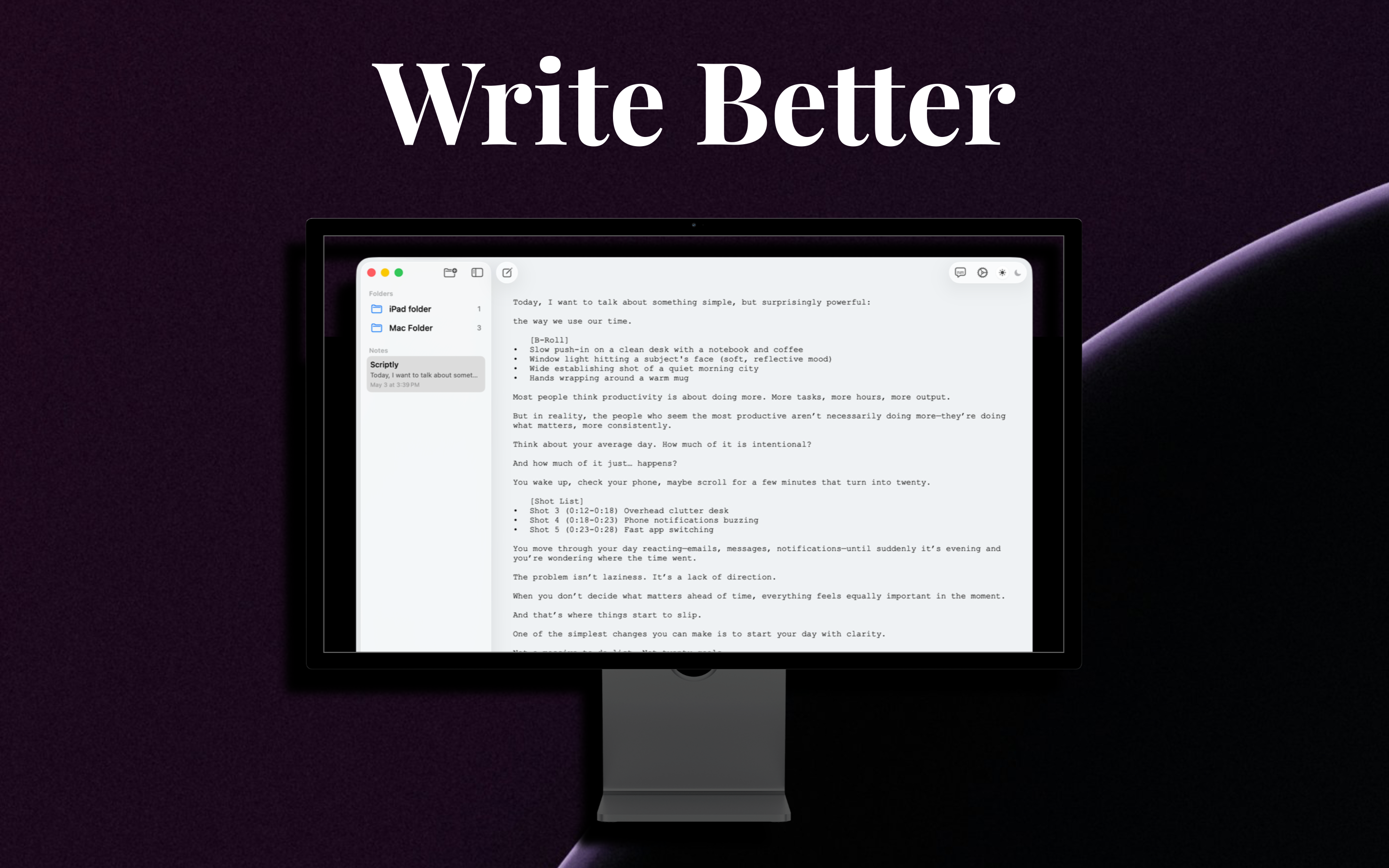 Scriptly - Write Better