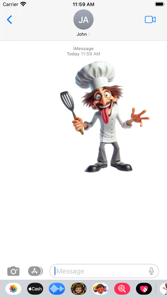 #4. Goofy Chef Stickers (iOS) Podle: Paul Scott
