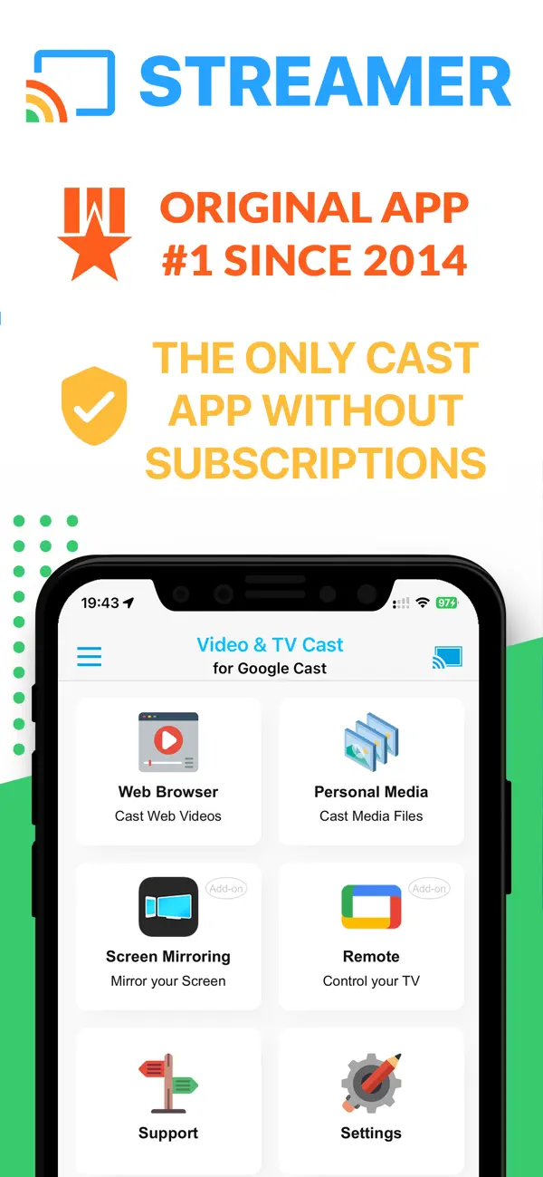 Screenshot #1 pour Chromecast TV Streamer #1