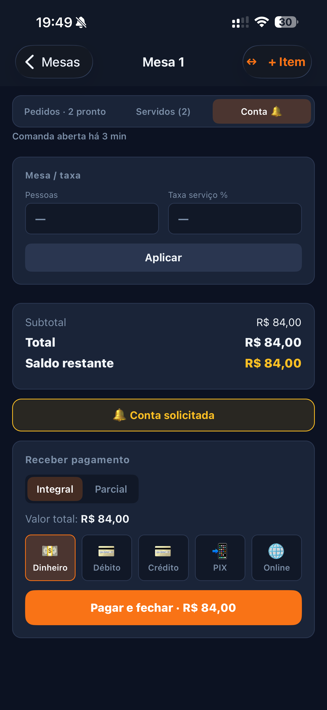 iDelivery Garçom