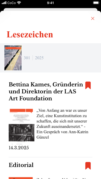 KUNSTFORUM International Screenshot