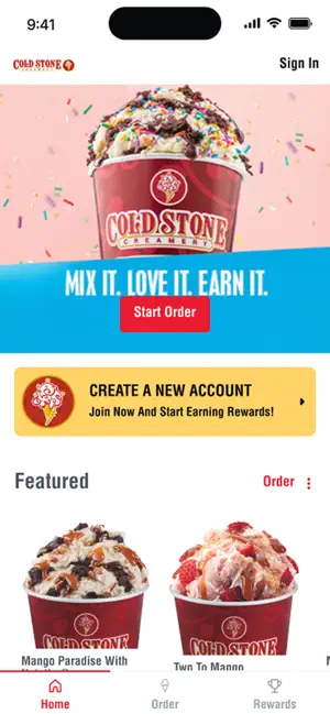 Cold Stone iPhone screenshot 1