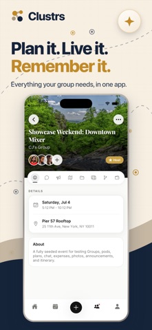 Clustrs screenshot