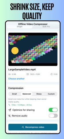 Offline Video Compressor Screenshot 3 of 6
