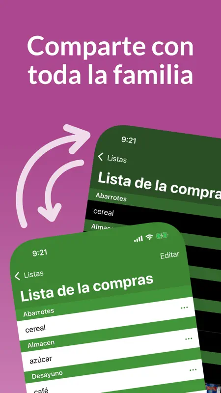 Lista de compras OurGroceries screenshot 2 of 4