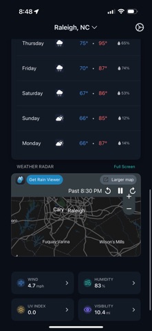 Snarky Weather screenshot