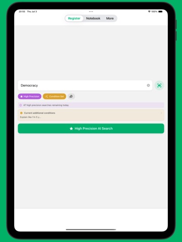 AI Vocab Note iPad screenshot