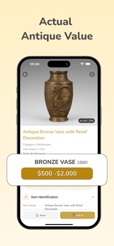Antique Identifier: Appraiser+ iPhone screenshot