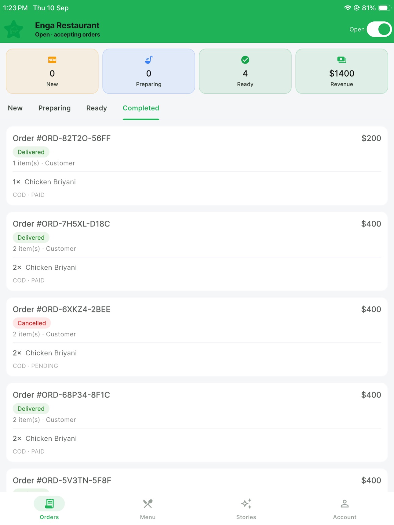 Screenshot 10 of FoodStar Partner