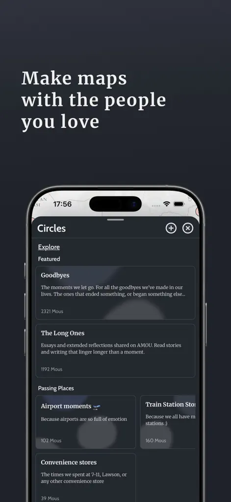AMOU: A Map Of Us - Lifestyle App | MWM