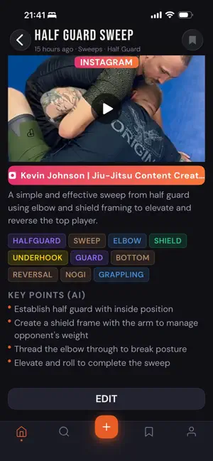SubmitKit: BJJ Tech Library screenshot 2