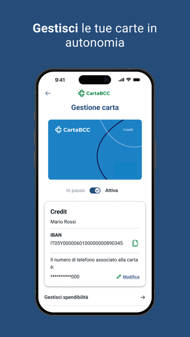 MyCartaBCC iPhone screenshot 5 - Finance app