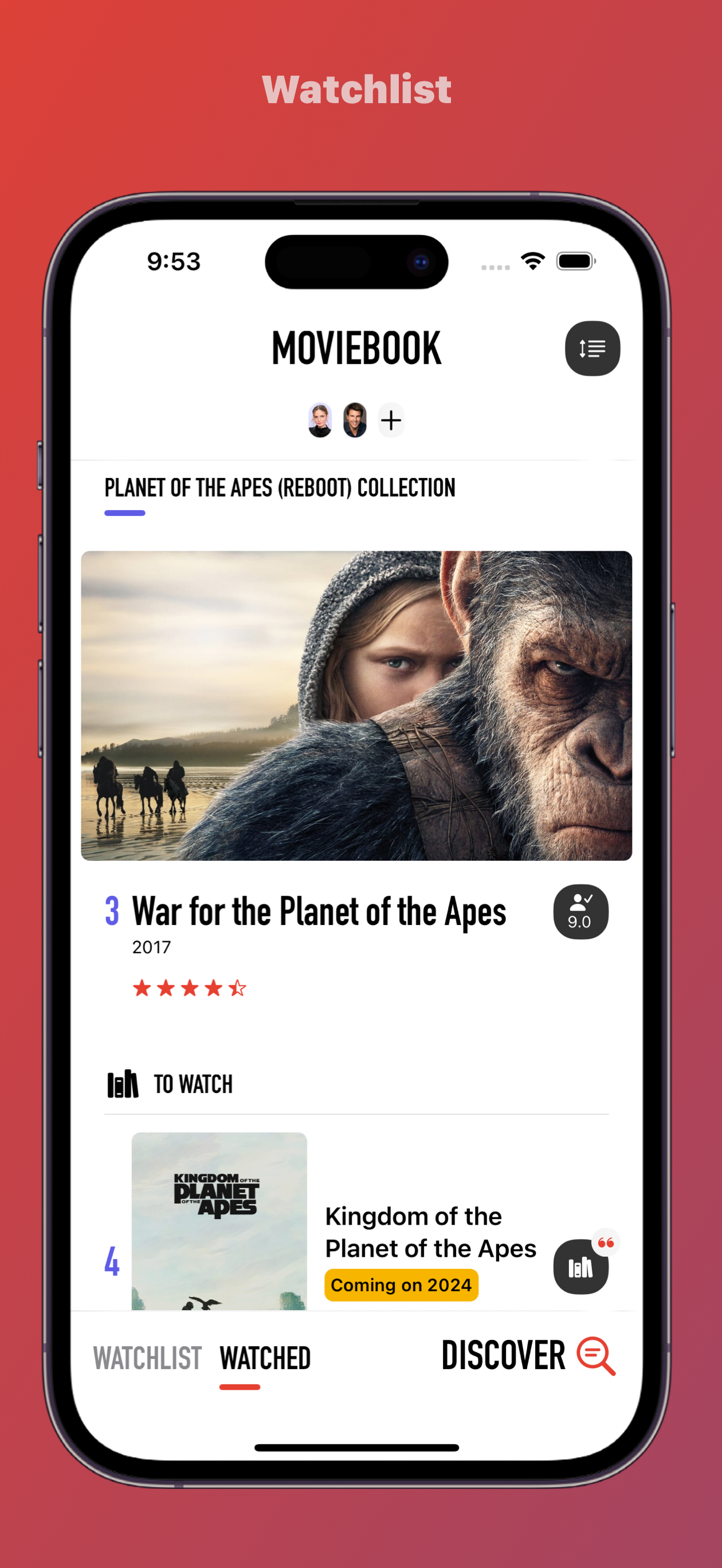 Moviebook – Movie Tracker